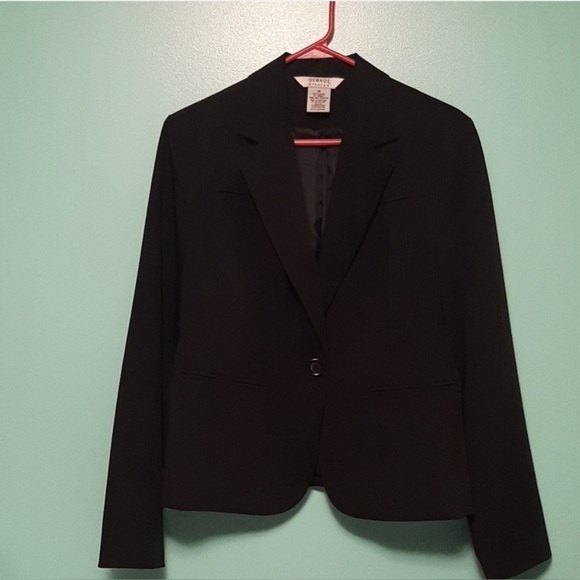 George Jackets & Blazers - George Black Stretch Blazer with Shoulder Pads Size 14